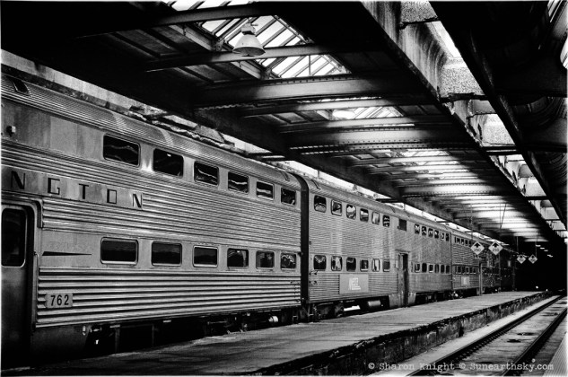 Chicago Union Station train mono